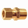 Midwest Fastener 3/8" OD x 3/8MIP Brass Compression Pipe Connectors 2PK 34484